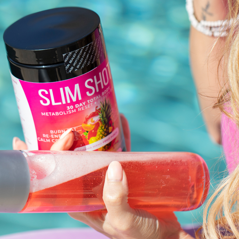 Slim Shots - Candy Watermelon (30 Day Total Body Metabolism Reset & Beauty  Booster) - Fit Body Weight Loss
