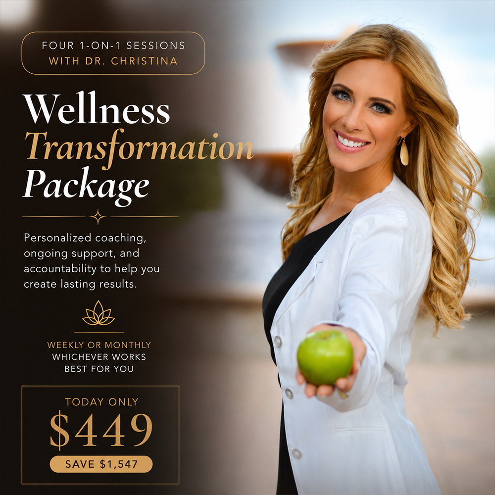 4 Virtual Wellness Strategy Sessions with Dr. Christina Jordan