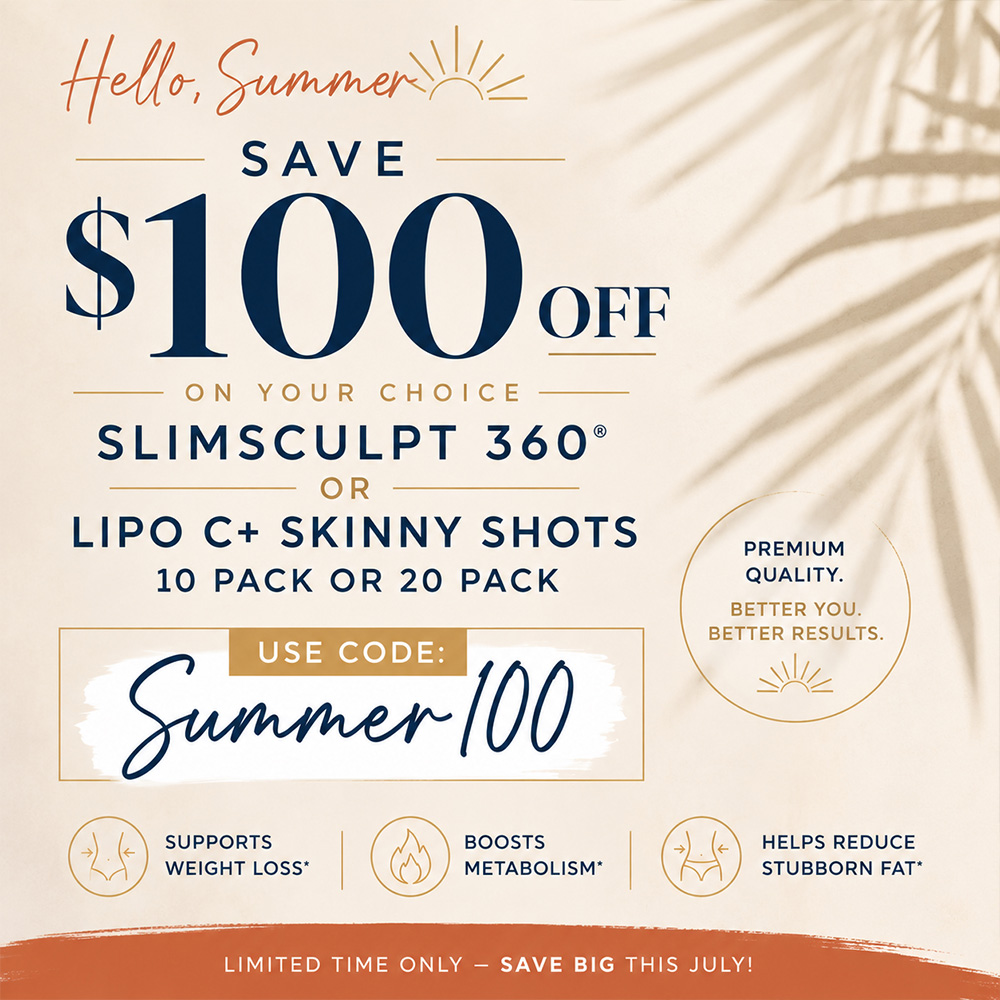 $100 Off SlimSculpt 360 & Lipo C+ Skinny Shots